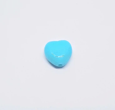 Бусины стеклянные Preciosa 111-79001-00-8/8мм-00030 HEARTS Сердце Голубой 8 мм x 8 мм х 4 мм