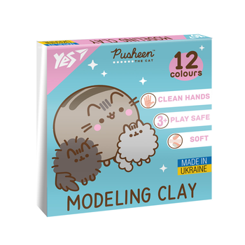 Пластилін Pusheen 12 кольорів 240 г YES (540669)