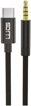 Kabel Winner Group USB-C - AUX 3.5 mm M/M 1.5 m Black (8591194117305)