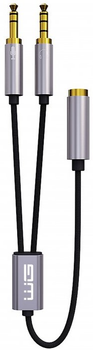 Адаптер Winner Group mini-jack 3.5 мм на 2 x mini-jack 3.5 мм Black (8591194106804)