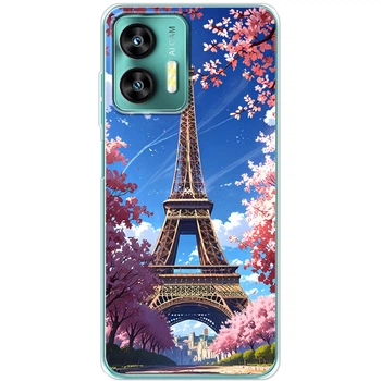 Силиконовый Чехол с Картинкой для Oukitel C35 Принт (Париж, Эйфелева Башня) (59739-ysm036)