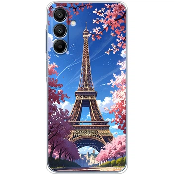 Силиконовый Чехол с Картинкой для Samsung Galaxy A16 5G (A166) Принт (Париж, Эйфелева Башня) (59173-ysm036)