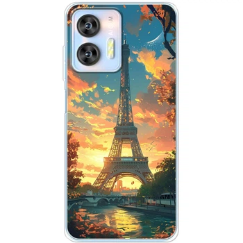 Силиконовый Чехол с Картинкой для Oukitel C36 Принт (Париж, Эйфелева Башня) (59752-ysm037)