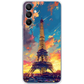 Силиконовый Чехол с Картинкой для Samsung Galaxy A16 5G (A166) Принт (Париж, Эйфелева Башня) (59173-ysm038)