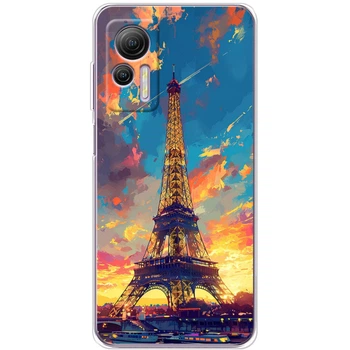 Силиконовый Чехол с Картинкой для Ulefone Note 14 Принт (Париж, Эйфелева Башня) (59792-ysm038)