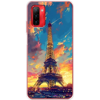 Силиконовый Чехол с Картинкой для Ulefone Note 12P Принт (Париж, Эйфелева Башня) (59802-ysm038)