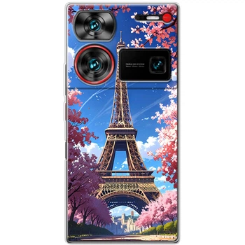 Силиконовый Чехол с Картинкой для ZTE Nubia Z60 Ultra Принт (Париж, Эйфелева Башня) (61060-ysm036)
