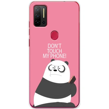 Силиконовый Чехол с Картинкой для Ulefone Note 11P Принт (Панда, Не Трогай Мой Телефон) (59772-ysm2425)