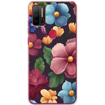 Силиконовый Чехол с Картинкой для Ulefone Note 11P Принт (Цветы) (59772-ysm013)