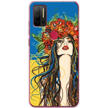Силиконовый Чехол с Картинкой для Ulefone Note 11P Принт (Патриотический, Девушка Украинка) (59772-ysm2373)