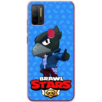Силиконовый Чехол с Картинкой для Ulefone Note 11P Принт (Бравл Старс Ворон, Brawl Stars Crow) (59772-ysm016)
