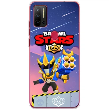 Силиконовый Чехол с Картинкой для Ulefone Note 11P Принт (Бравл Старс Брок, Brawl Stars Brock) (59772-ysm022)
