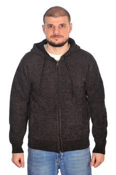 Кофта TONY MICHAEL 24-2038 L тёмно-коричневая