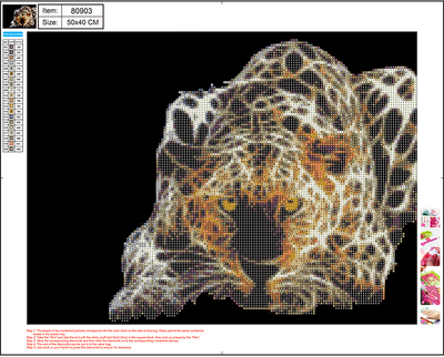 Набір алмазної вишивки Centrum Ягуар 80903 40 x 50 см (4030969809037)