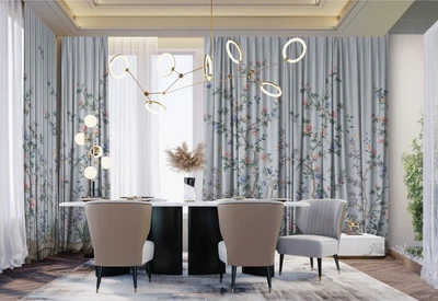 Готовый комплект штор AdaHome (290х200см) Блэкаут P303-3