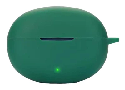 Силиконовый чехол Nik с карабином для Realme Buds Air 6 / темно-зеленый