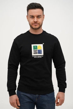 Свитшот с принтом Trend Collection 2826 черный (BLACK) 3XL