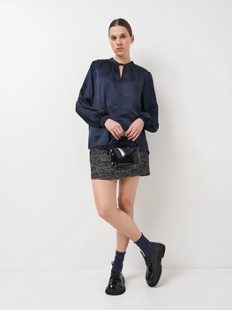 Юбка H&M 36 черно белый 512193617