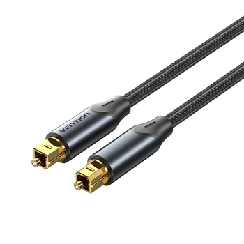 Кабель аудио Vention Toslink - Toslink оптический цифровой аудиокабель 2 м Black (BAVBH)