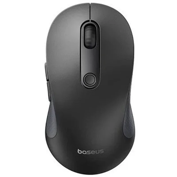 Беспроводная бесшумная мышь Baseus 5.2 + 2.4G с USB-приемником 4000 DPI Black (B01055505111-00)