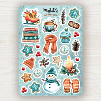 Стикерлист с наклейками MriyTaDiy, модель "Winter Day"