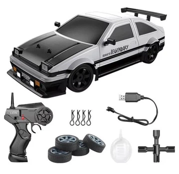Машинка для дрифту на радиоуправлении Toyota Trueno AE86 1:16 Белая