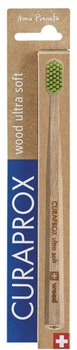Дерев'яна зубна щітка Curaprox Wood Ultra Soft Салатова (7612412428070_салатова)