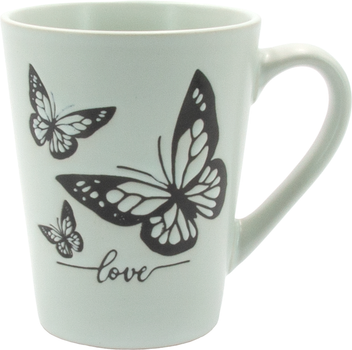 Кружка керамическая Milika Butterfly Loft Green 330 мл (M0420-KLV8-S145A)