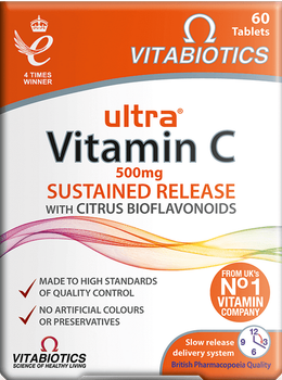 Suplement diety Vitabiotics Ultra Vitamin C with Citrus Bioflavonoids 60 tabletek (5021265244041)