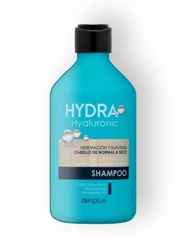 Шампунь Deliplus Hydra Hyaluronic с гиалуроновой кислотой для увлажнения и блеска нормальных и сухих волос 400 мл