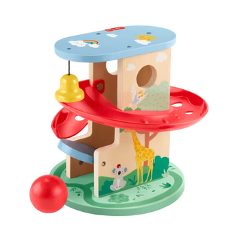 Дерев'яна іграшка Fisher-Price будинок з м'ячем (0194735238477)