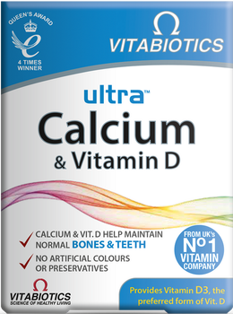 Дієтична добавка Vitabiotics Ultra Calcium кальцій 30 таблеток (5021265246120)