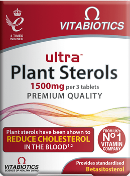 Suplement diety Vitabiotics Ultra Plant Sterols sterole roślinne 30 tabletek (5021265245864)