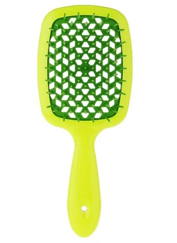 Щетка для волос Janeke Superbrush The Original, цвет желтый-зеленый