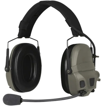 Наушники для стрельбы Ops-Core AMP Communication Headset-Connectorized. Верхній тримач. Ranger Green (N101153-01-0006)