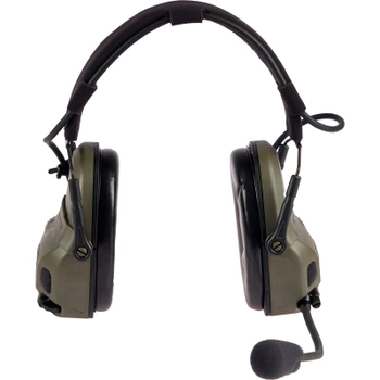 Наушники для стрельбы Ops-Core AMP Communication Headset-Connectorized. Верхній тримач. Ranger Green (N101153-01-0006)