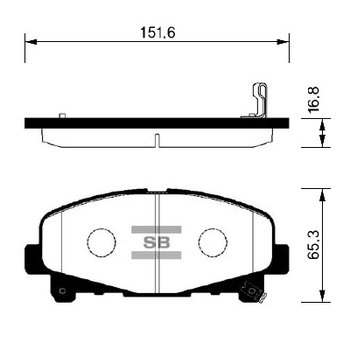 Гальмівні колодки HI-Q SP1606