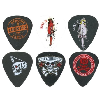 Медиатор Jim Dunlop Lucky 13 Artist Series Pick 1.0mm 6 шт. (L13BP1.0)