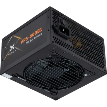 Блок питания Vinga 500W VPS-500B1, для ПК, ATX, стабильная мощность