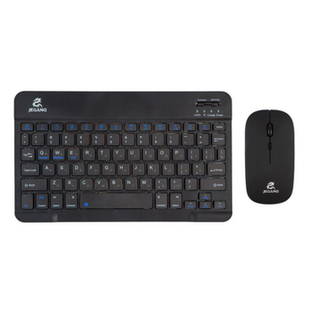 Беспроводная Клавиатура и Мышь JEQANG JB-986 BT keyboard+mouse+bracket Цвет Черный