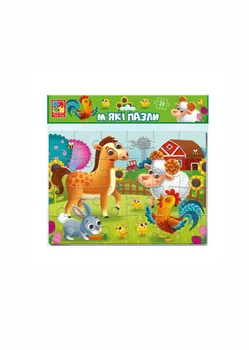 Мягкие пазлы Vladi Toys А4 «Ферма» на 24 элемента Vladi Toys VT1102-31