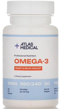 Омега-3 ATLAS MEDICAL 1000 мг 30 желатинових капсул