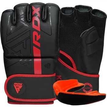 Рукавиці для ММА RDX F6 KARA Matte Red XL (капа в комплекті)