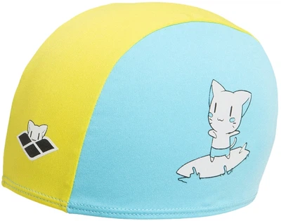 Шапка для плавання Arena Friends Kids Polyester Cap (003994-310) дитяча OSFM Жовто-Блакитна (3468336511848)