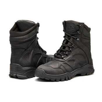 Тактичні берці Tactical Shoes зима легкі зручні теплі 46 30 см чорні нарульна шкіра Україна