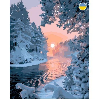 Картина за номерами "Зимова річка" 40x50 см (TS01091996233945)