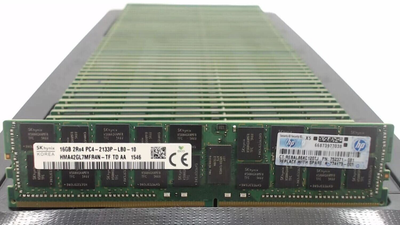 Комплект: Серверна оперативна пам'ять Hynix / 128 GB (8x 16 GB) / 2Rx4 PC4-2133P / DDR4 ECC / 2133 MHz б/в