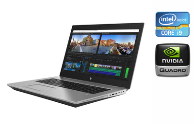 Мобильная рабочая станция HP Zbook 17 G5 / 17.3" (1920x1080) IPS / Intel Core i9-8950HK (6 (12) ядер по 2.9 - 4.8 GHz) / 32 GB DDR4 / 512 GB SSD / nVidia Quadro P2000, 4 GB GDDR5, 128-bit / WebCam / TouchID б/у