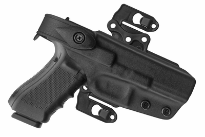 Поясна пластикова (кайдекс) кобура на Molle A2TACTICAL для Glock чорна (KD41)