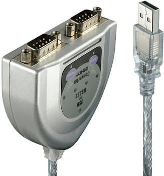 Адаптер Lindy USB Type A - 2x RS232 (4002888428897)